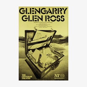Glengarry Glen Ross 1983 Print vintage woodcut wallpaper