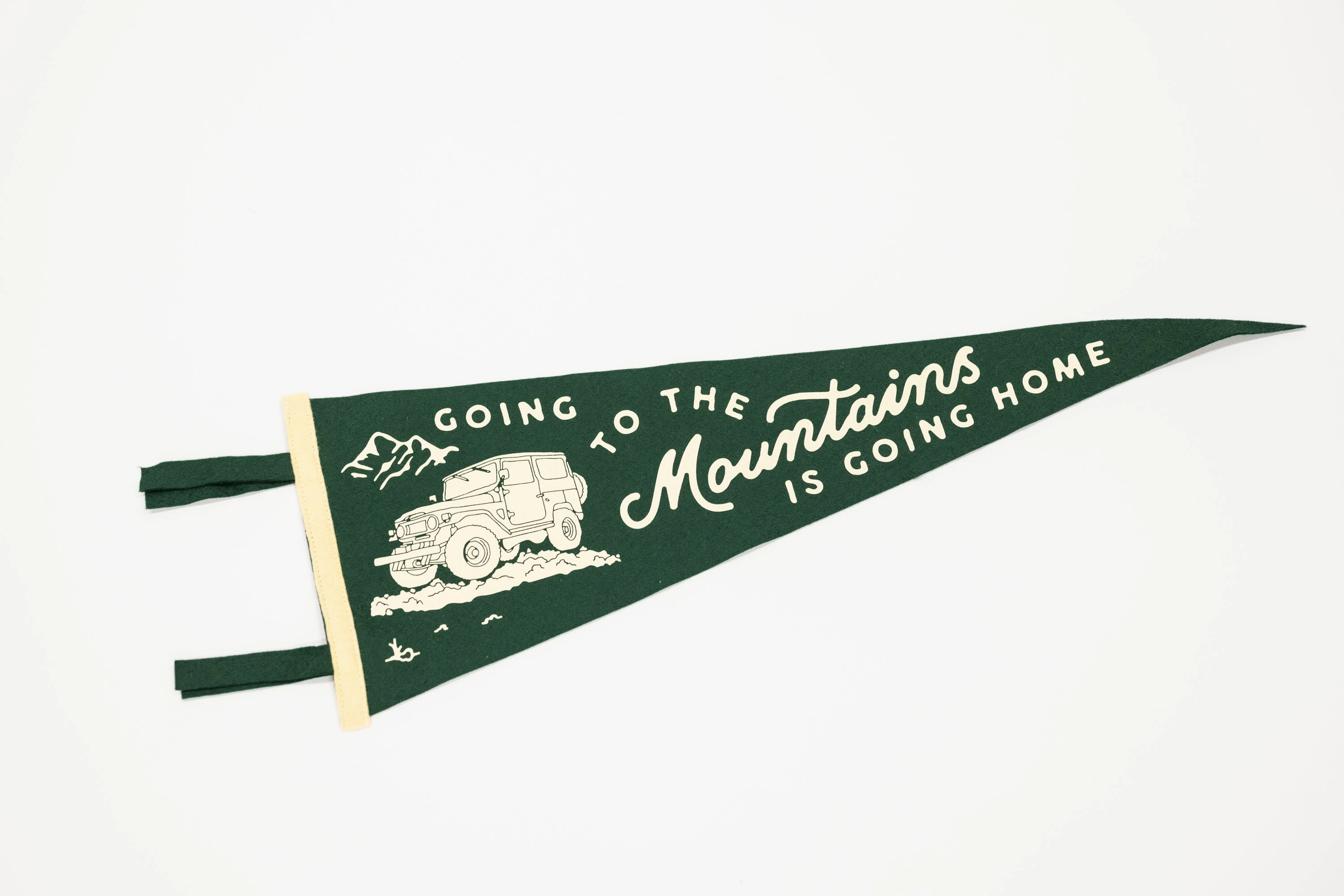Going To The Mountains: Felt Wall Pennant