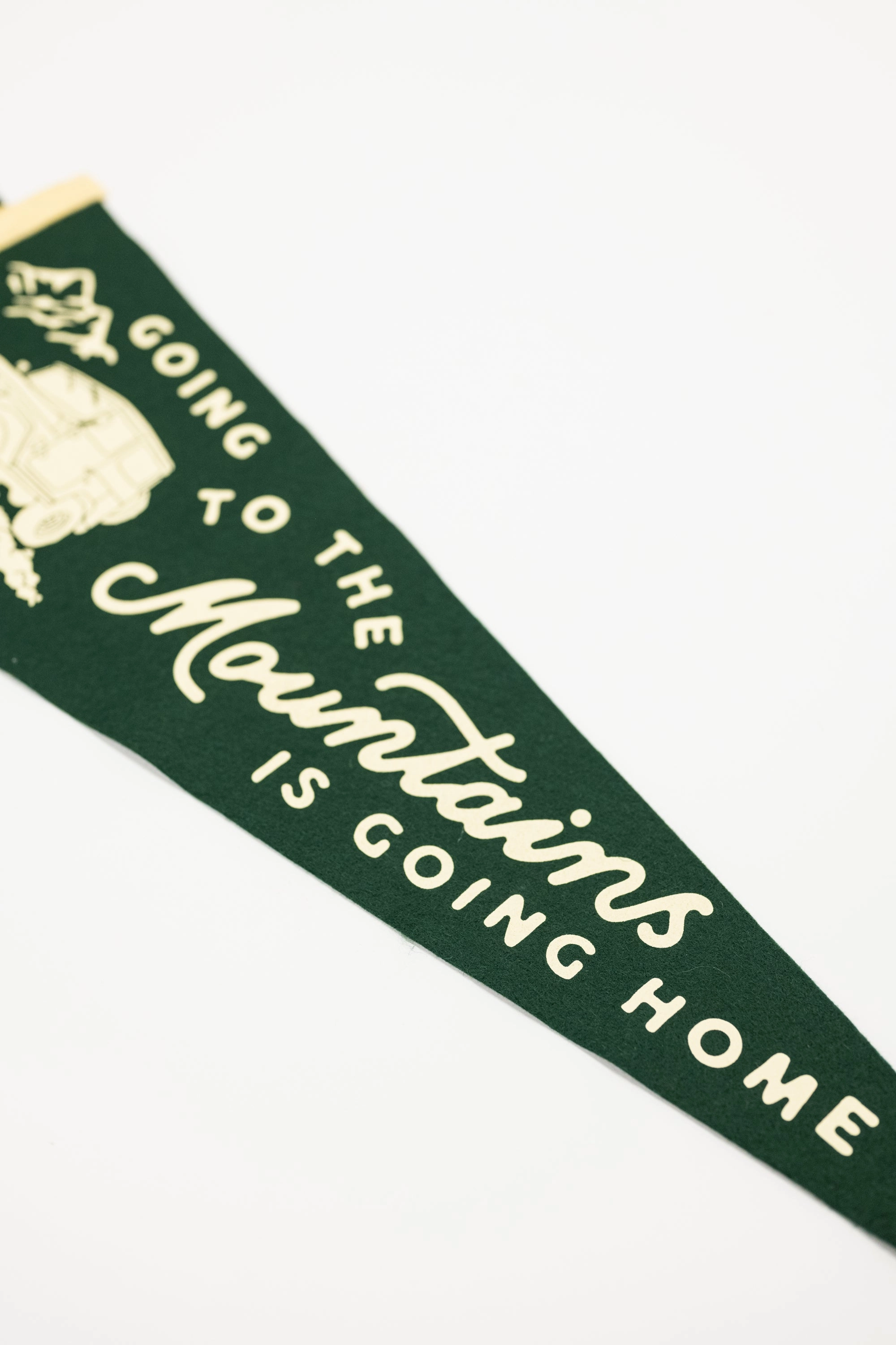 Going To The Mountains: Felt Wall Pennant