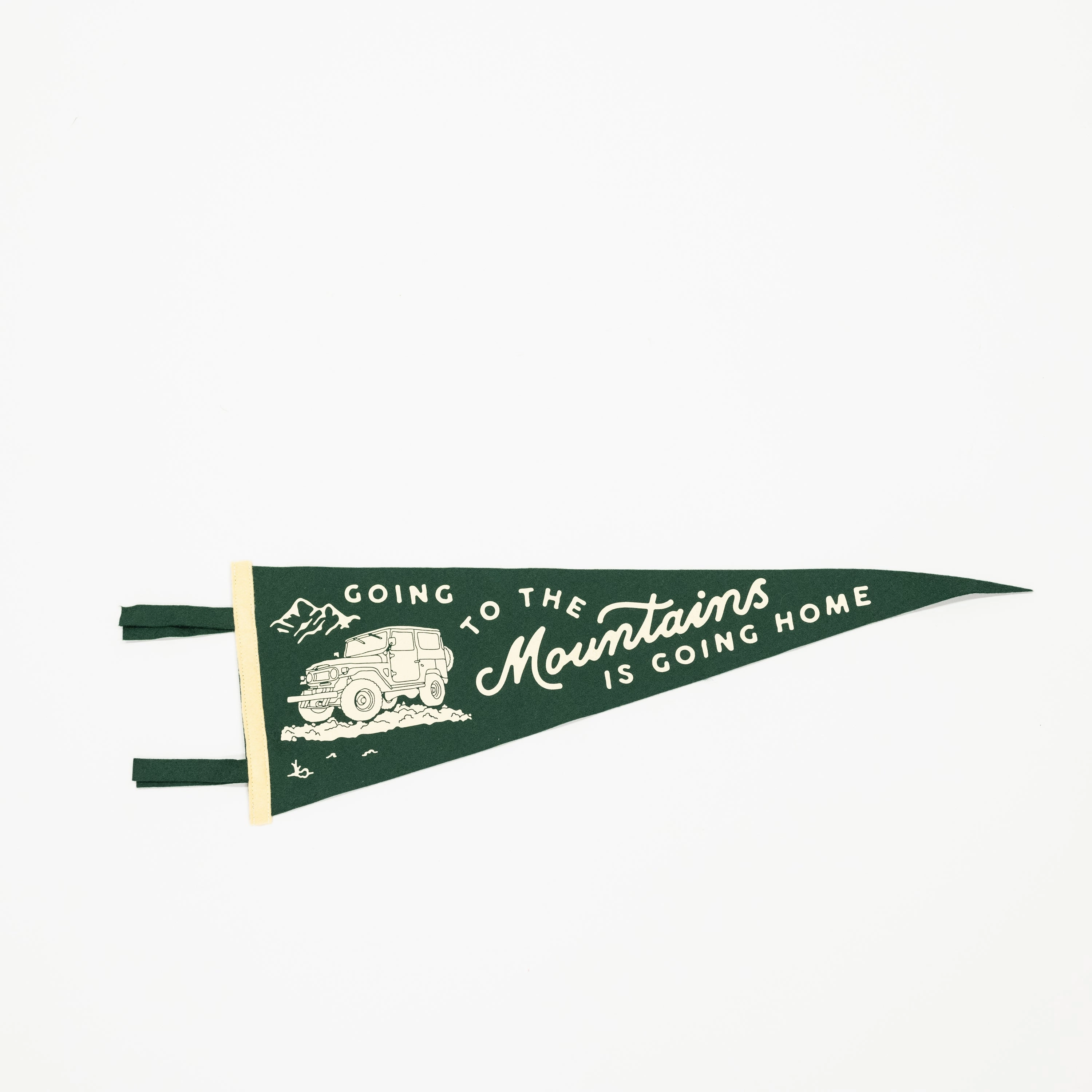 Going To The Mountains: Felt Wall Pennant