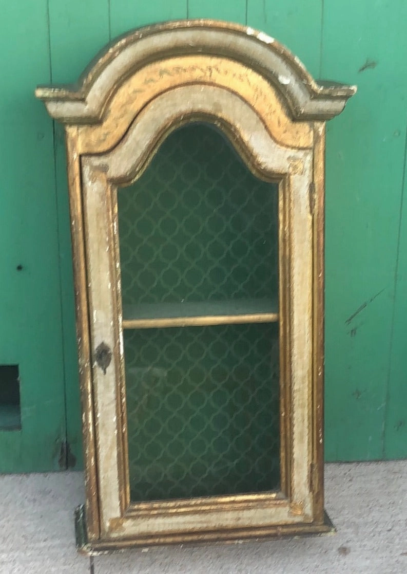 GOLD FLORENTINE WALL CABINET interior room decor