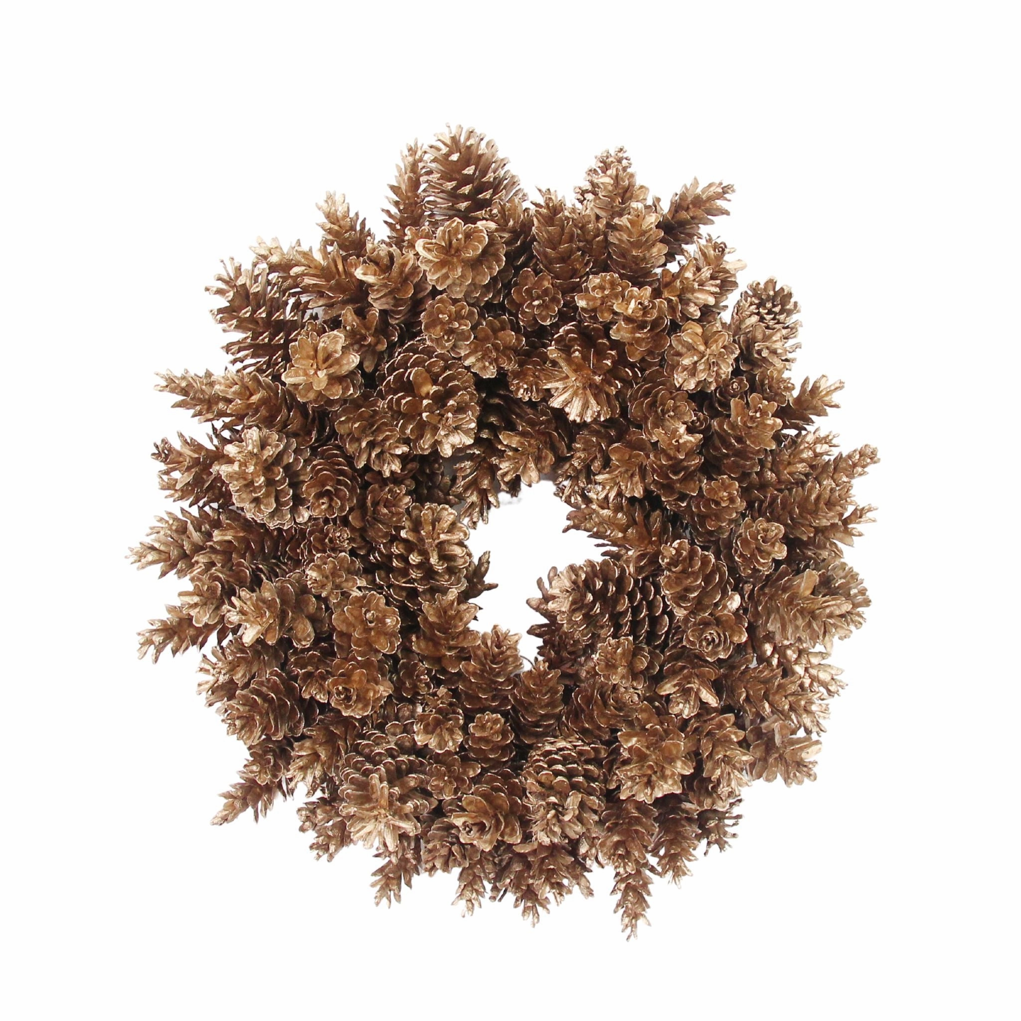 Gold Pinecone Wreath home display ornament