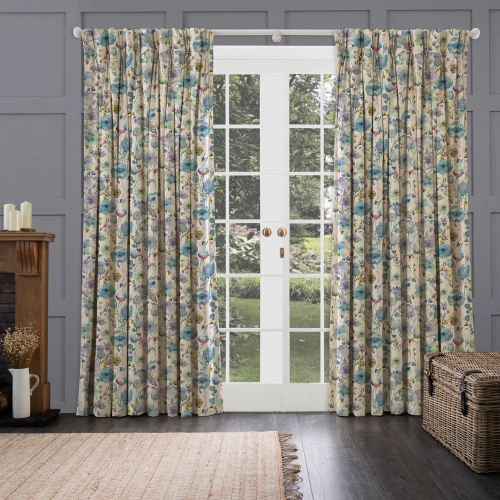 Gospiana Linen Printed Made to Measure Curtains Crocus