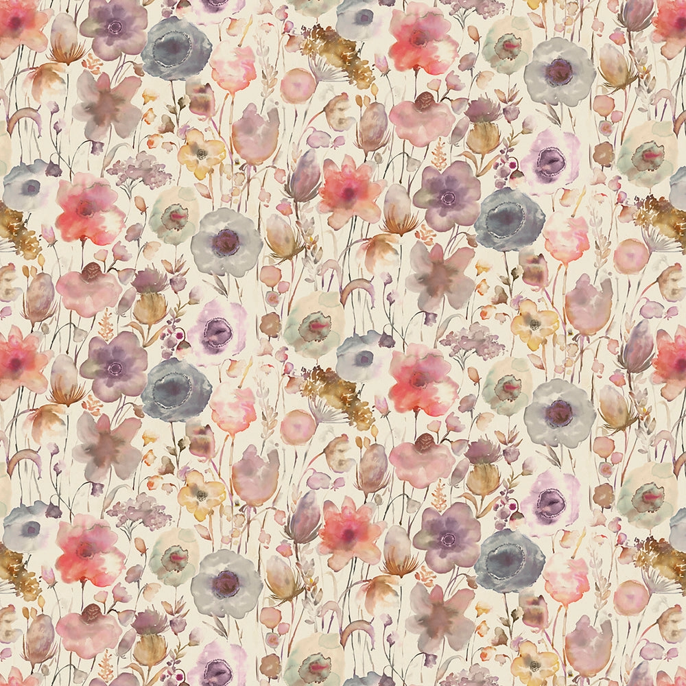 Gospiana Printed Cotton Fabric (By The Metre) Boysenberry