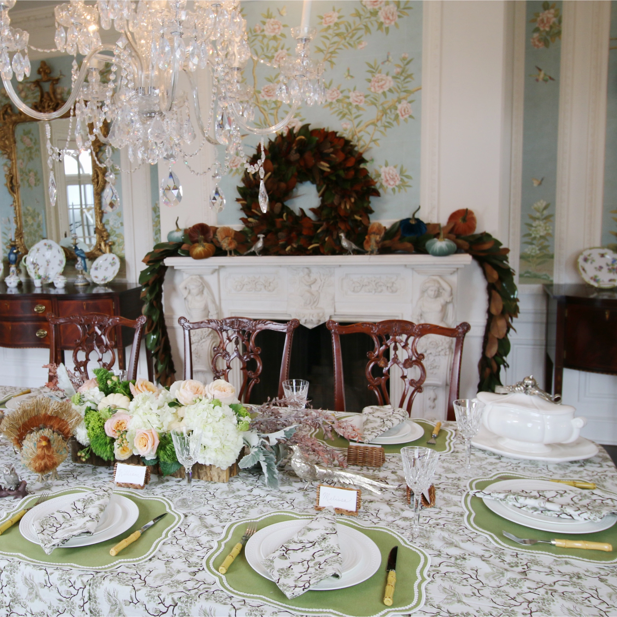 Grand Magnolia Leaf Garland