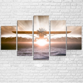Graphical Propeller Printed Multiple Canvas Poster canvas mural art