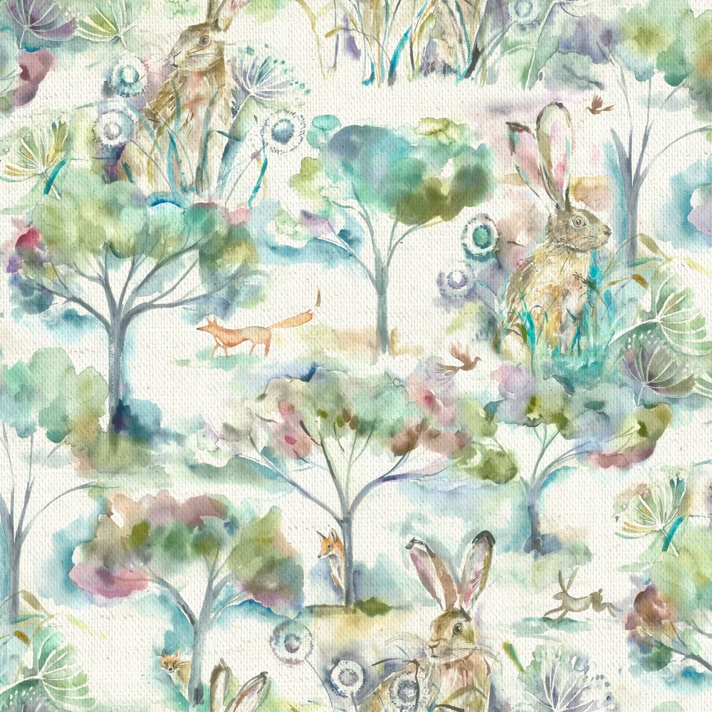 Grassmere Printed Cotton Fabric (By The Metre) Sweetpea elegant table cloth  