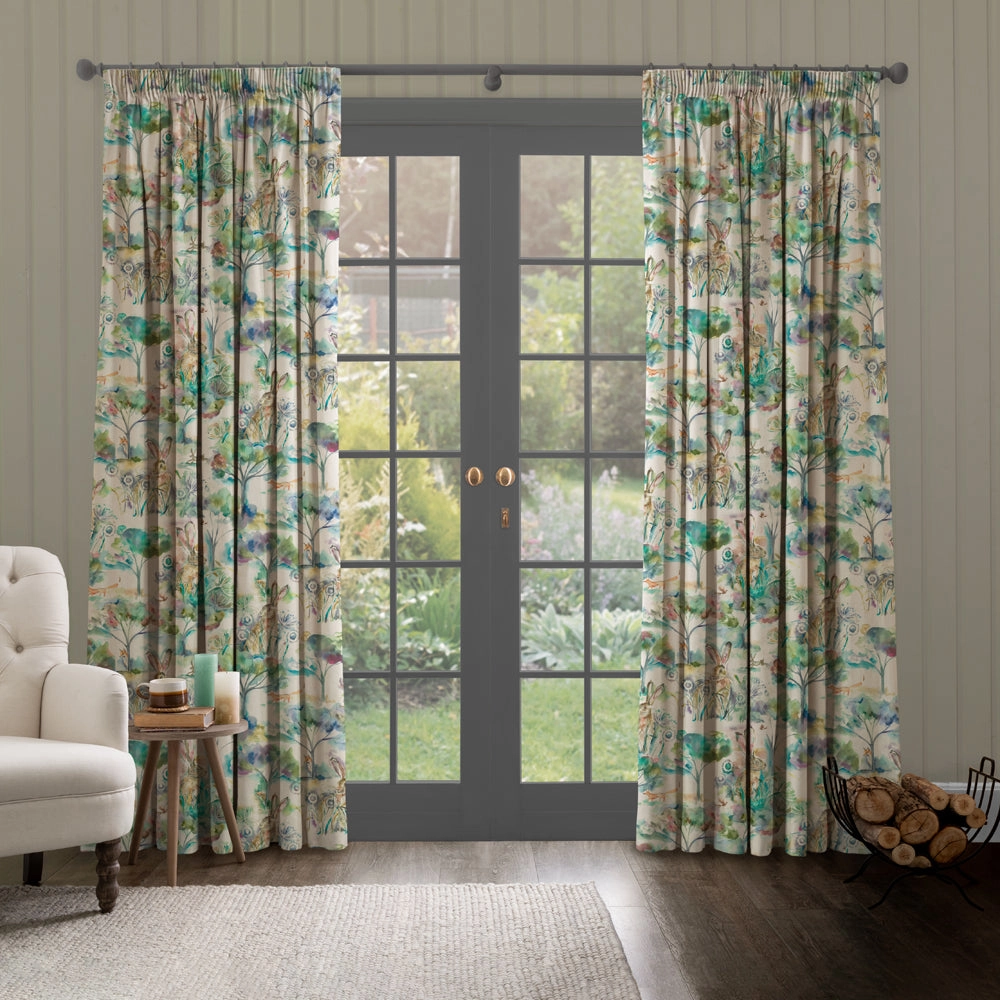 Grassmere Printed Made to Measure Curtains Sweetpea
