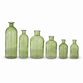 Green Glass Bottles ( Multiple Sizes ) interior room decor