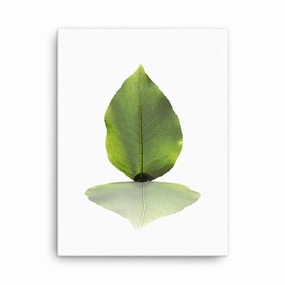 green leaf - canvas canvas mural art