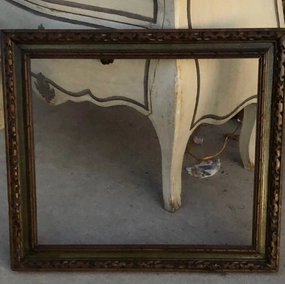 GREEN RUSTIC FRAME AS FOUND interior room decor