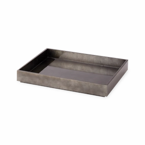 Gunmetal Rectangular Tray elegant wall decor
