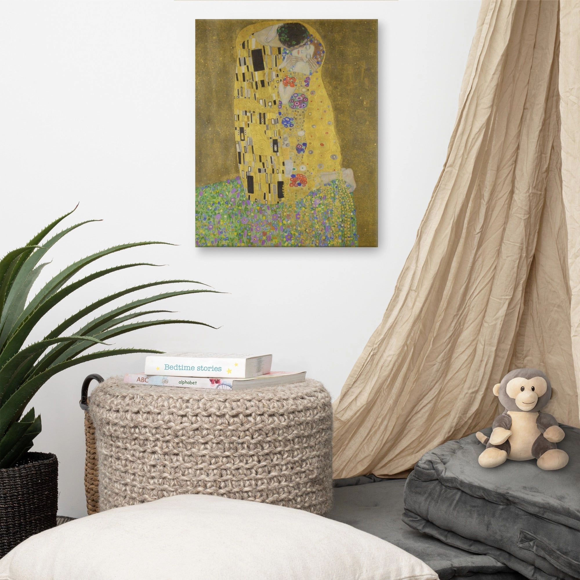 Gustav Klimt, The Kiss - canvas