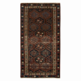Hamadan C.1970 minimalist everyday rug