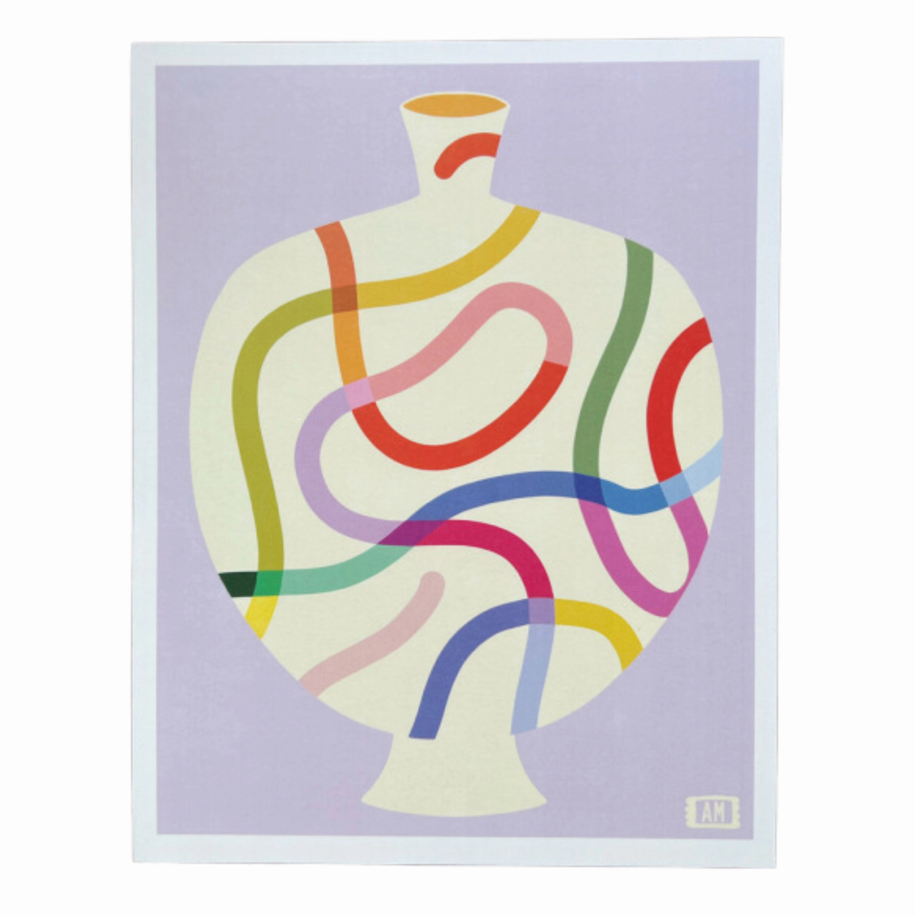 HAPPY LITTLE SQUIGGLES framed wall decor