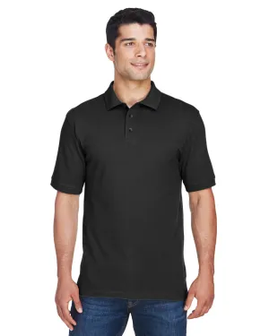 Harriton M200T Herren Langgröße 6 Unzen Ringspun-Baumwolle Piqué Kurzarm-Polo