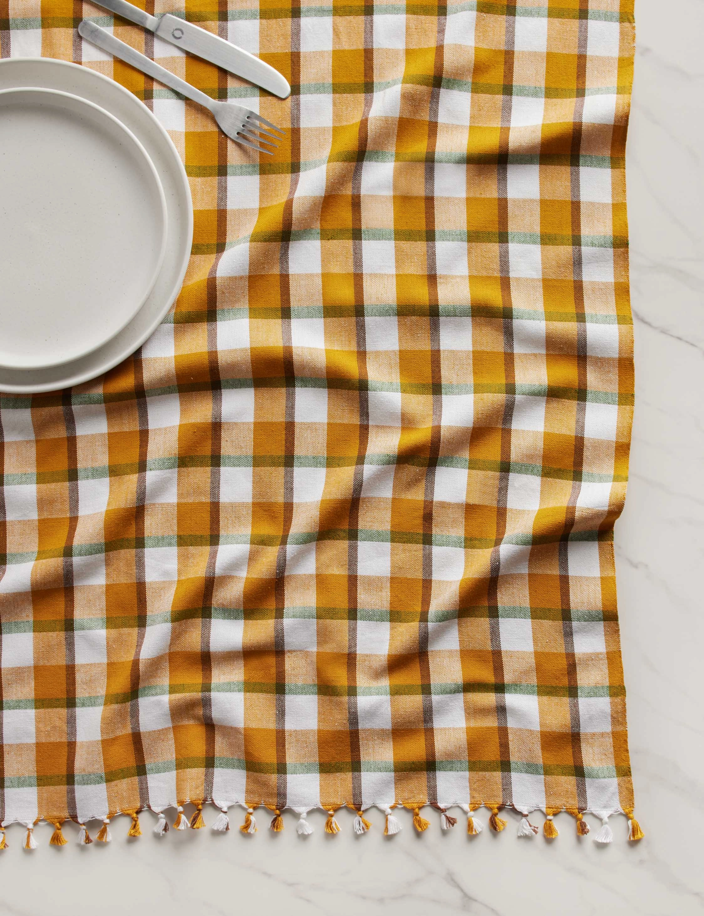 Harvest Plaid Tablecloth by Heather Taylor Home decorative tabletop item