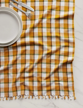 Harvest Plaid Tablecloth by Heather Taylor Home decorative tabletop item