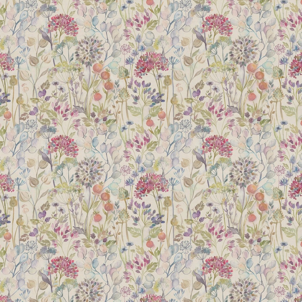Hedgerow Printed Linen Fabric (By The Metre) Natural