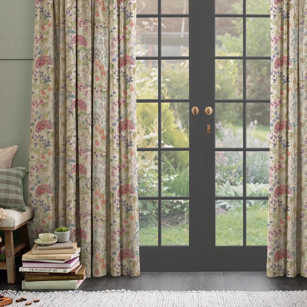 Hedgerow Printed Linen Fabric (By The Metre) Natural