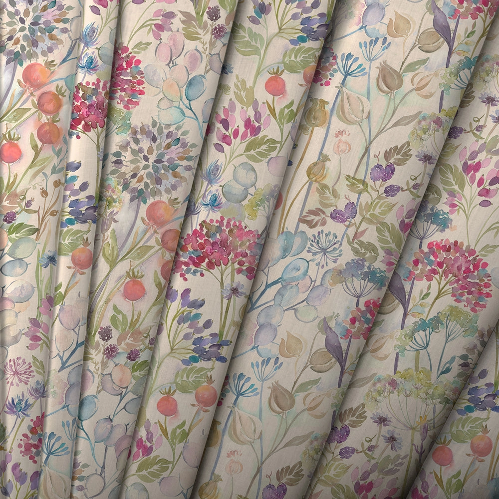Hedgerow Printed Made to Measure Curtains Linen