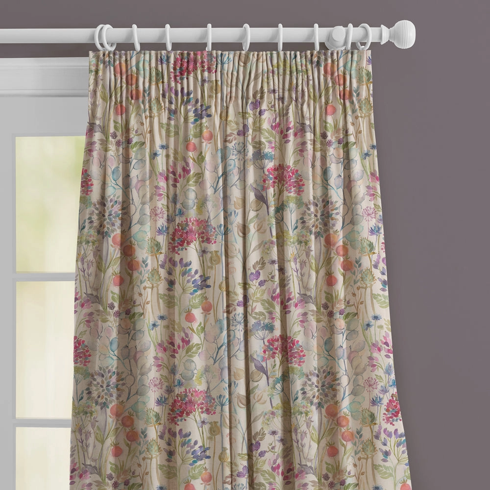 Hedgerow Printed Made to Measure Curtains Linen