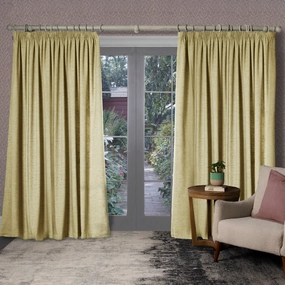 Helmsley Woven Pencil Pleat Curtains Lemon patterned fashion rug  