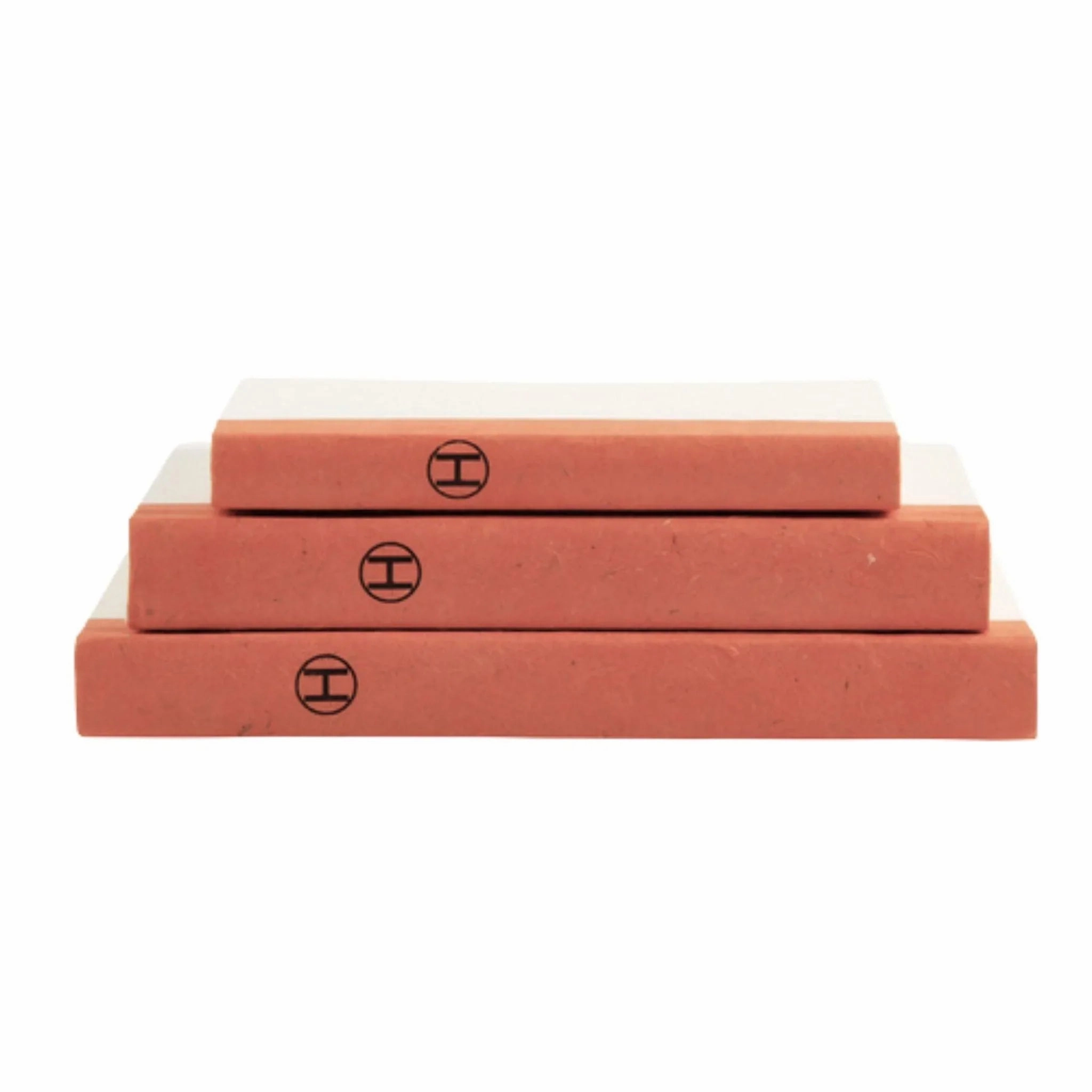 Hermes Inspired "H" Stack of Orange Decorative Books home display ornament