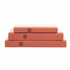 Hermes Inspired "H" Stack of Orange Decorative Books home display ornament