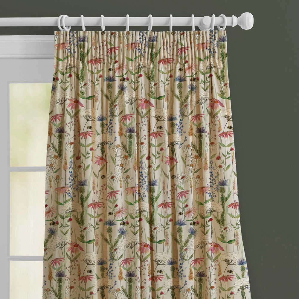 Hermione Printed Made to Measure Curtains Linen