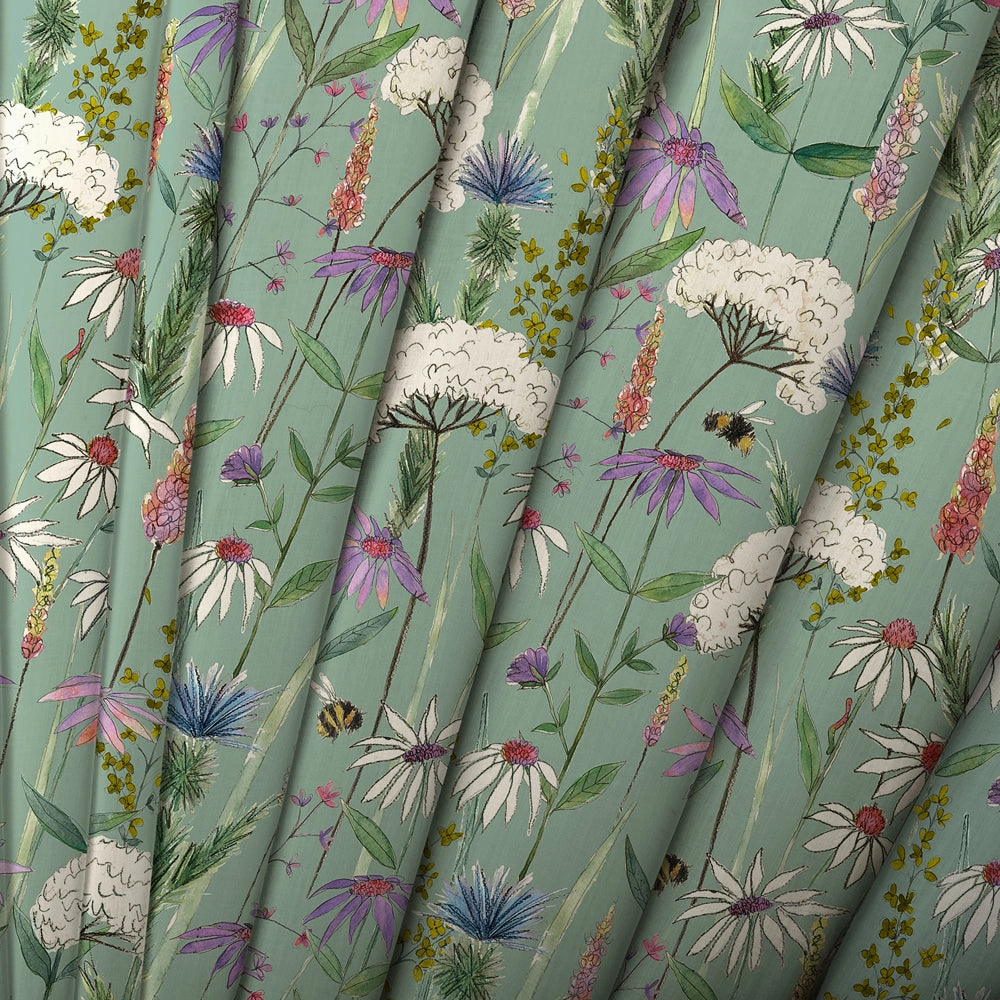 Hermione Printed Made to Measure Curtains Verde