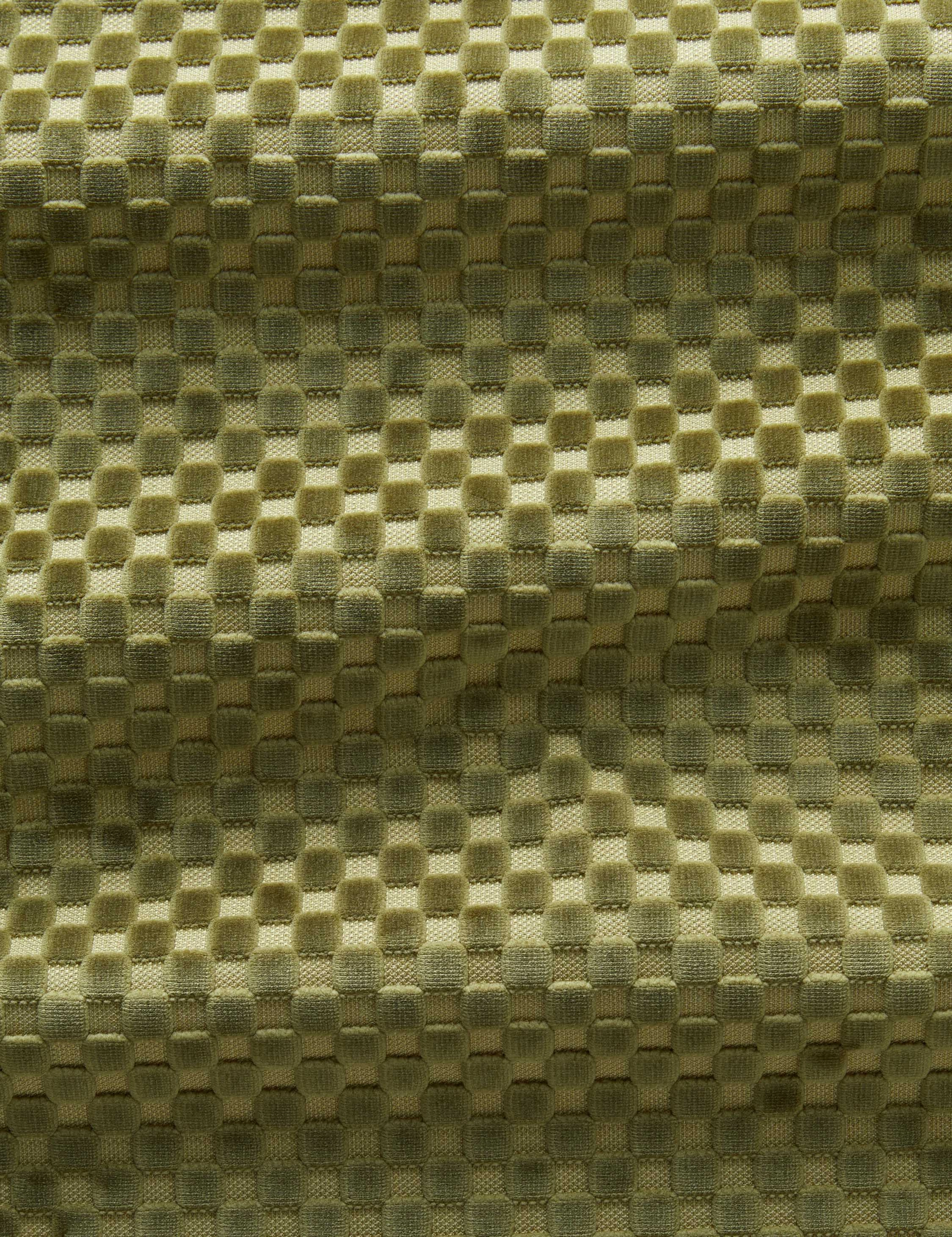 Hi-Lo Checker Velvet Fabric by Sarah Sherman Samuel