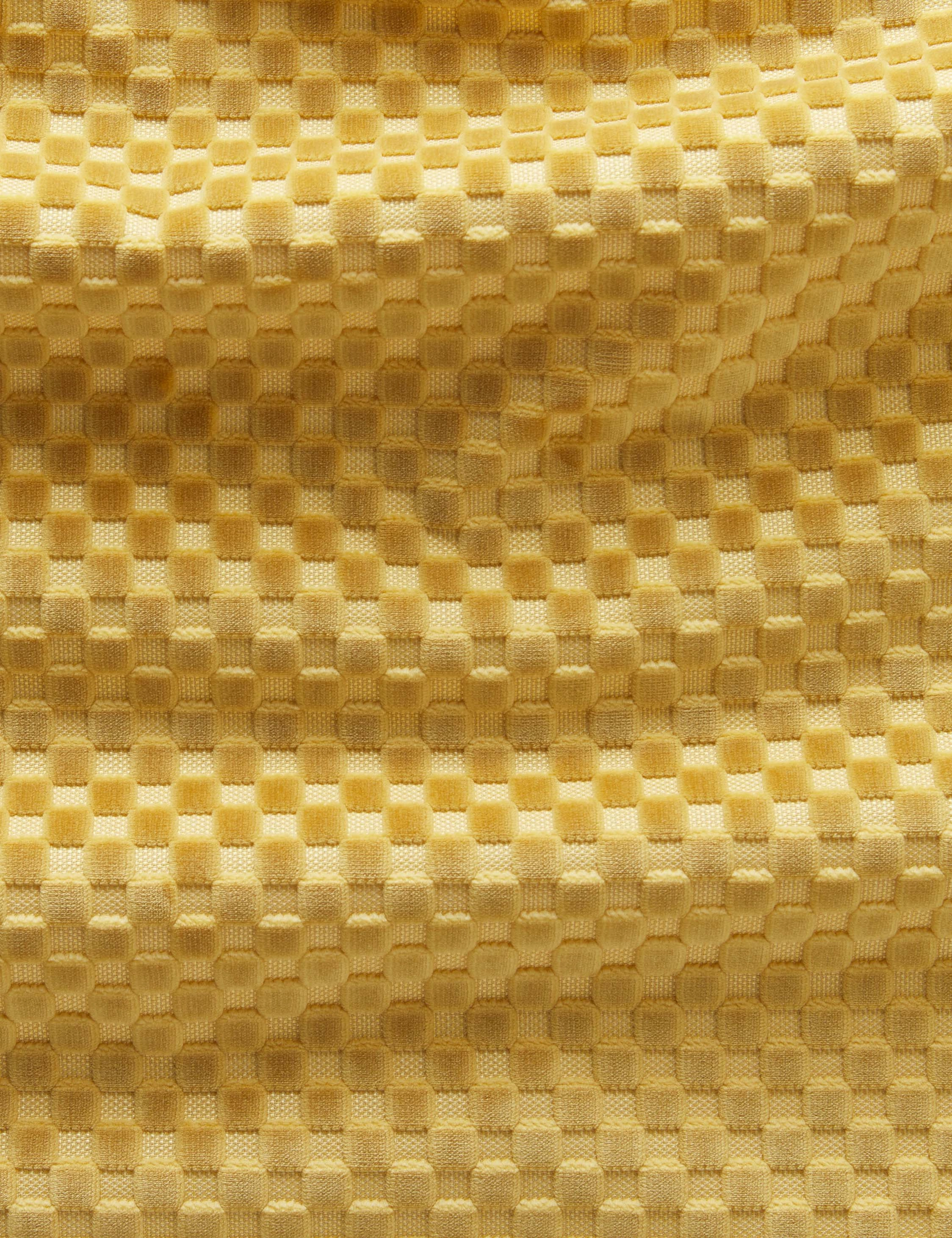 Hi-Lo Checker Velvet Fabric by Sarah Sherman Samuel