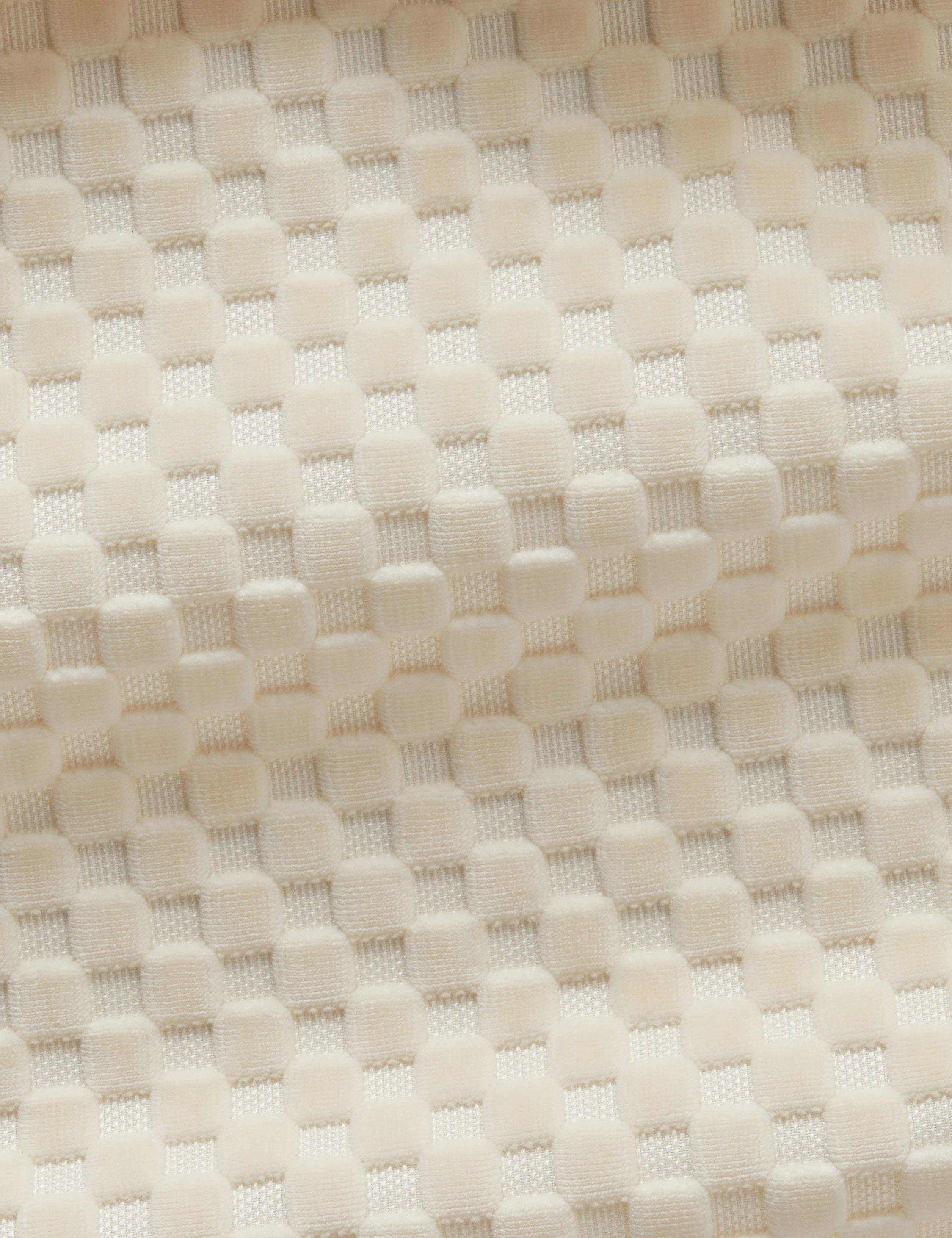 Hi-Lo Checker Velvet Fabric by Sarah Sherman Samuel