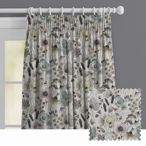 Hibbertia Linen Printed Made to Measure Curtains Haze patterned fashion rug  