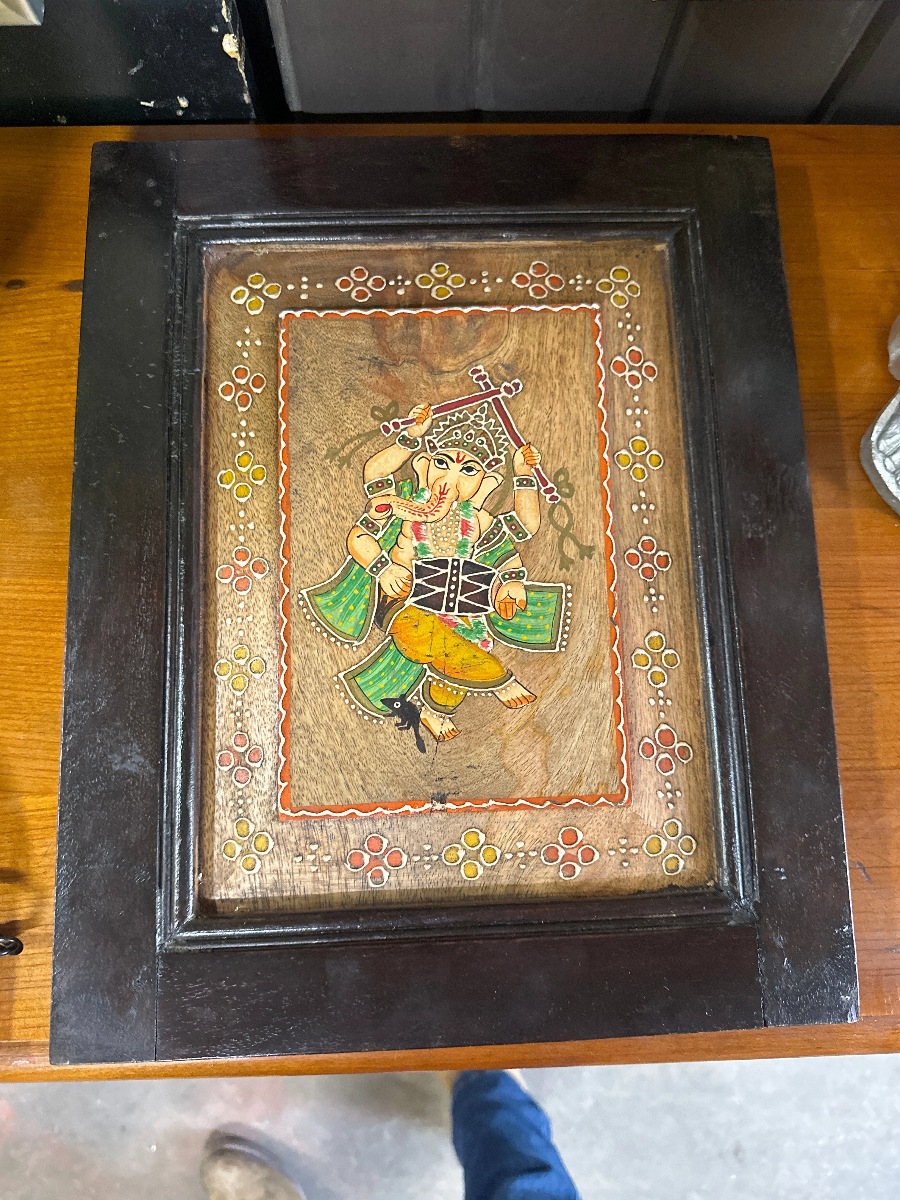 HINDU GOD PAINTING ON BOARD classic mural painting