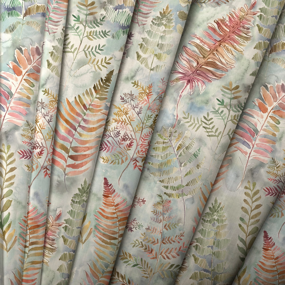 Honister Printed Made to Measure Curtains Russett
