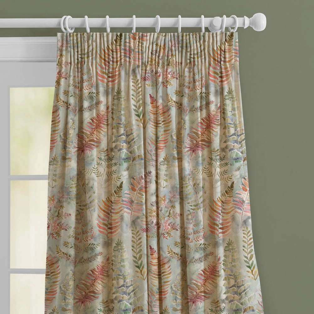Honister Printed Made to Measure Curtains Russett