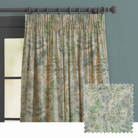 Honister Printed Made to Measure Curtains Teal patterned fashion rug  