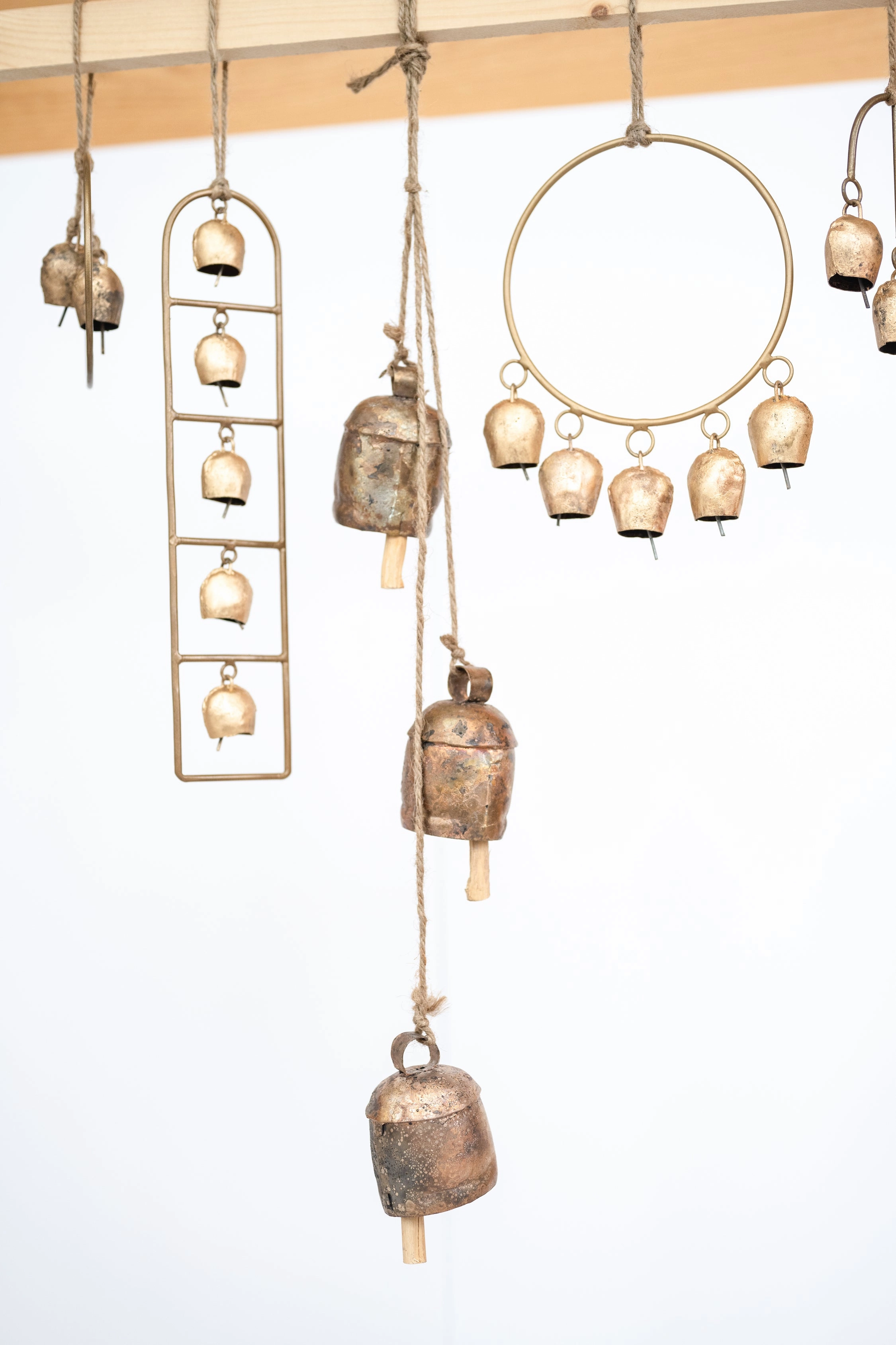 Hoop Wind Chime with Brass Bells