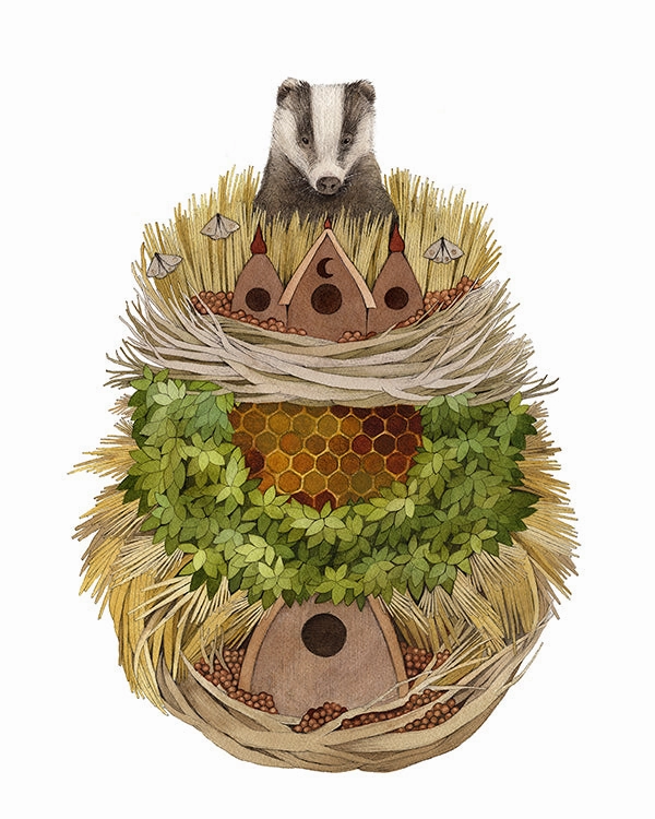 House of Badger - Art Print framed wall decor