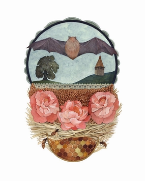 House of Bat - Art Print framed wall decor