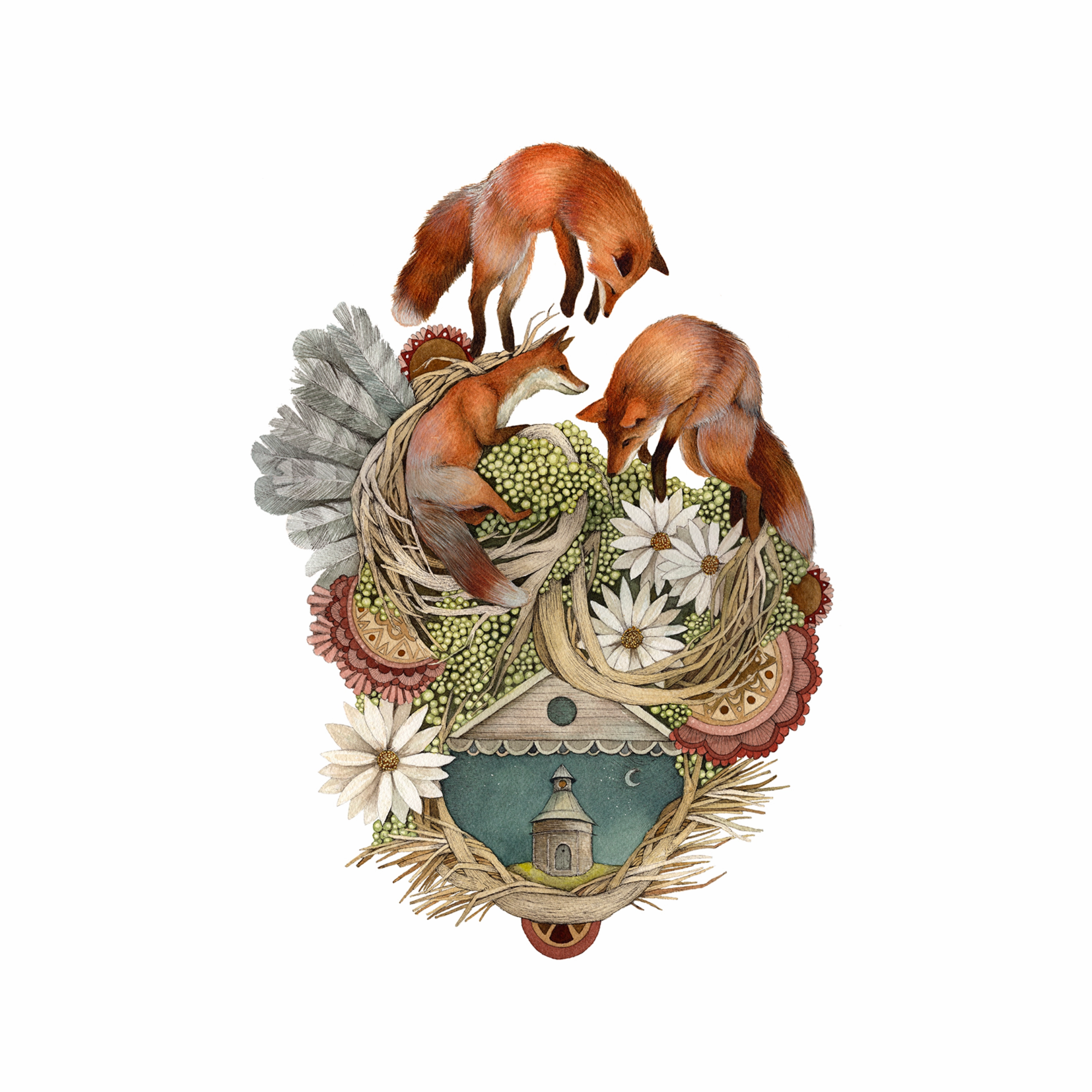 House of Fox - Art Print framed wall decor
