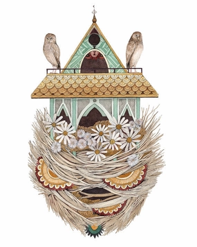 House of Owl - Art Print framed wall decor