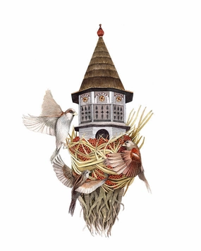 House of Sparrow - Art Print framed wall decor