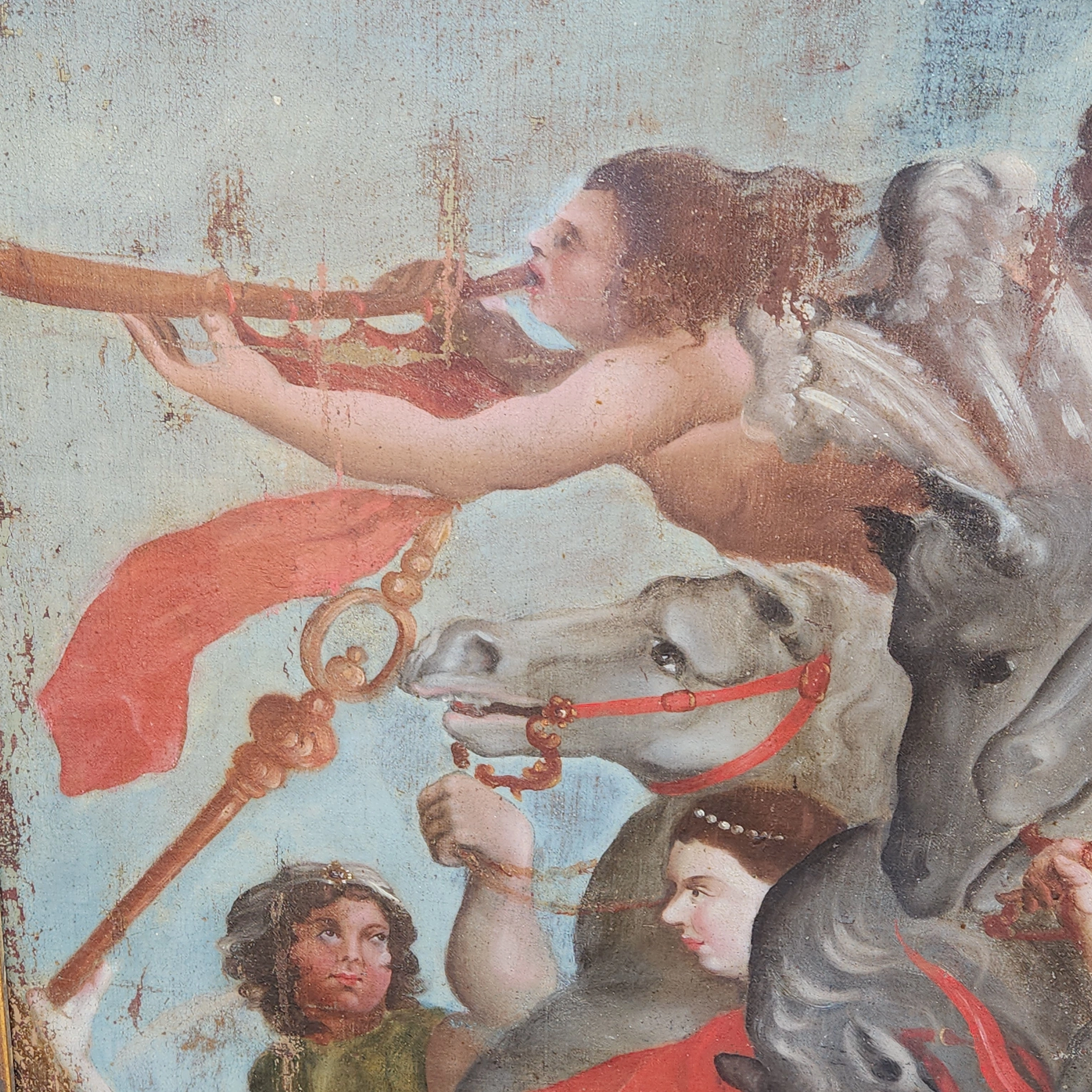 HUGE 17TH CENTURY OIL PAINTING AFTER RUEBENS