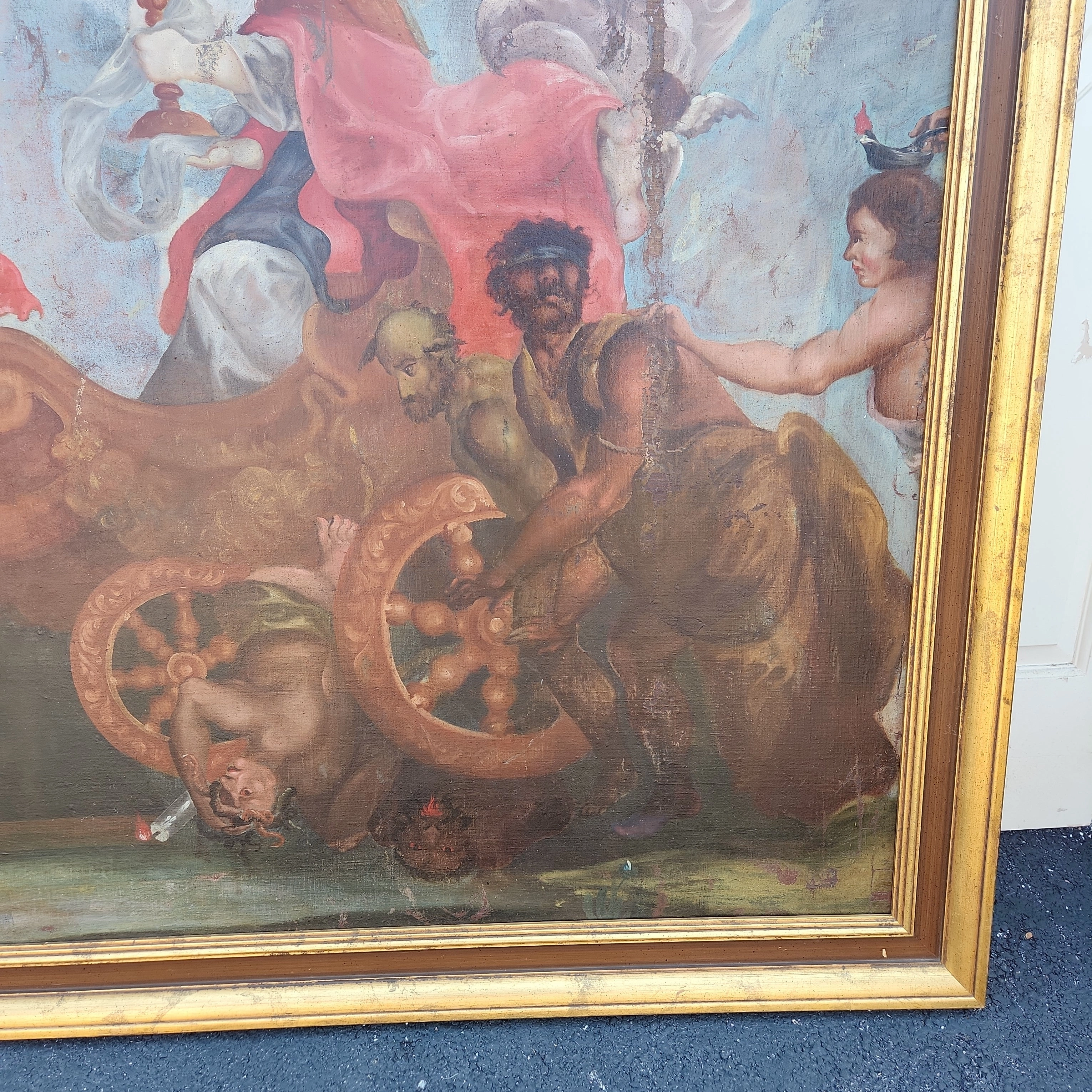HUGE 17TH CENTURY OIL PAINTING AFTER RUEBENS