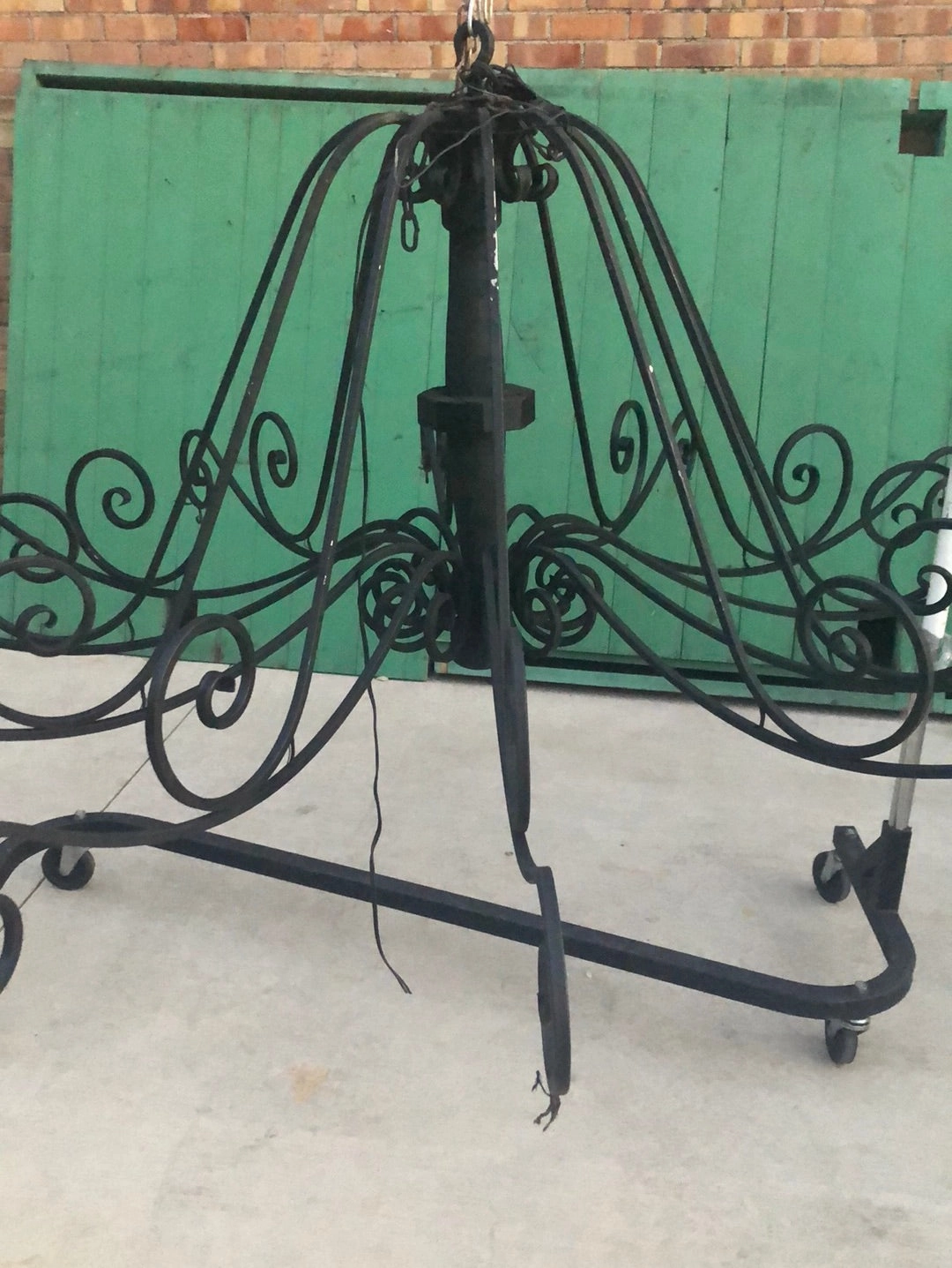 HUGE IRON CHANDELIER FRAME