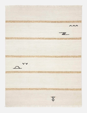Iconic Stripe Flatweave Rug by Sarah Sherman Samuel trendy fashion rug