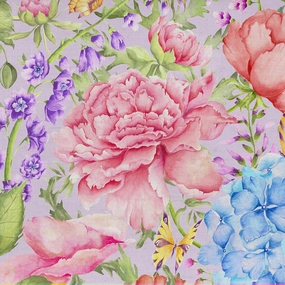 Idalia Printed Cotton Fabric (By The Metre) Heather elegant table cloth  